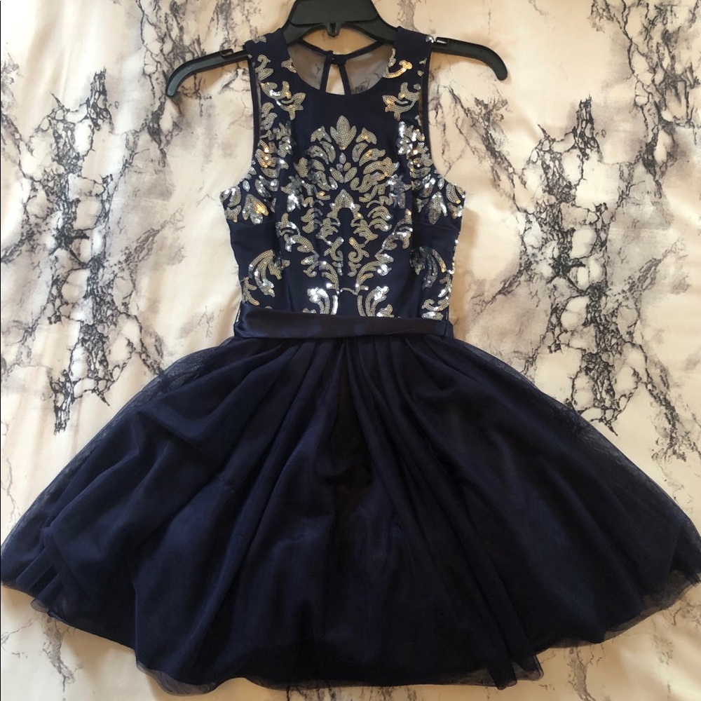 Navy Homecoming Dress
